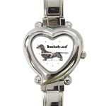 Dachshund Smooth Heart Italian Charm Watch