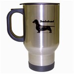 Dachshund Smooth Travel Mug (Silver Gray)