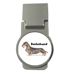 Dachshund Wirehaired Money Clip (Round)