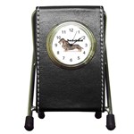 Dachshund Wirehaired Pen Holder Desk Clock