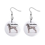 Dalmatian 1  Button Earrings