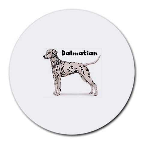 Dalmatian Round Mousepad from ArtsNow.com Front