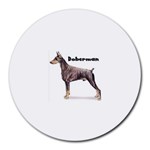 Doberman Pinscher Round Mousepad