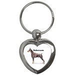 Doberman Pinscher Key Chain (Heart)