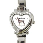 Doberman Pinscher Heart Italian Charm Watch