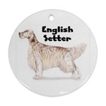 English Setter Ornament (Round)