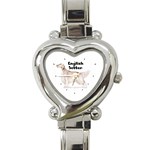 English Setter Heart Italian Charm Watch