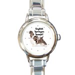 English Springer Spaniel Round Italian Charm Watch