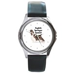 English Springer Spaniel Round Metal Watch