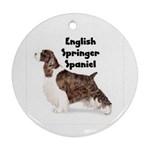 English Springer Spaniel Ornament (Round)