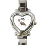 English Springer Spaniel Heart Italian Charm Watch