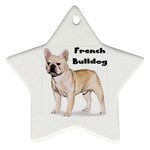 French Bulldog Ornament (Star)