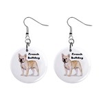 French Bulldog 1  Button Earrings