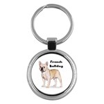 French Bulldog Key Chain (Round)