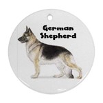 German Shepherd Ornament (Round)