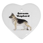 German Shepherd Ornament (Heart)