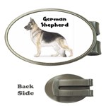 German Shepherd Money Clip (Oval)