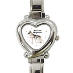 German Shepherd Heart Italian Charm Watch