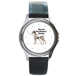 German Shorthaired Pointer Round Metal Watch