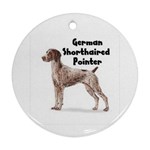 German Shorthaired Pointer Ornament (Round)