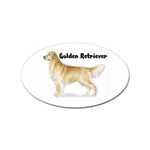 Golden Retriever Sticker (Oval)