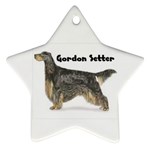 Gordon Setter Ornament (Star)