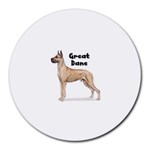 Great Dane Round Mousepad