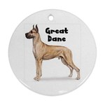 Great Dane Ornament (Round)