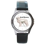 Great Pyrenees Round Metal Watch