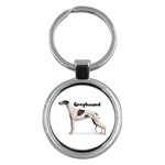 Greyhound Key Chain (Round)