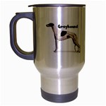 Greyhound Travel Mug (Silver Gray)