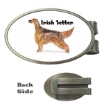 Irish Setter Money Clip (Oval)