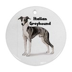 Italian Greyhound Ornament (Round)