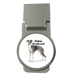 Italian Greyhound Money Clip (Round)