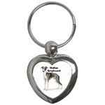 Italian Greyhound Key Chain (Heart)