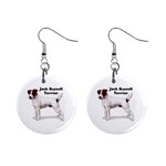 Jack Russell Terrier 1  Button Earrings