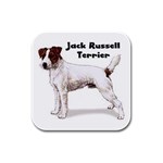 Jack Russell Terrier Rubber Square Coaster (4 pack)