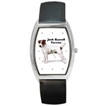 Jack Russell Terrier Barrel Style Metal Watch