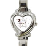 Jack Russell Terrier Heart Italian Charm Watch