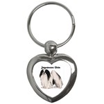 Japanese Chin Key Chain (Heart)