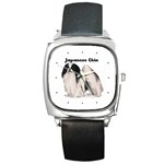 Japanese Chin Square Metal Watch