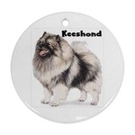 Keeshond Ornament (Round)