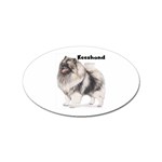 Keeshond Sticker (Oval)