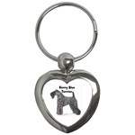 Kerry Blue Terrier Key Chain (Heart)