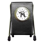 Kerry Blue Terrier Pen Holder Desk Clock