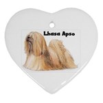 Lhasa Apso Ornament (Heart)