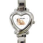 Lhasa Apso Heart Italian Charm Watch