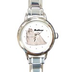 Maltese Round Italian Charm Watch