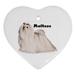 Maltese Ornament (Heart)