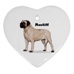 Mastiff Ornament (Heart)